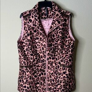 Berek Pink Animal Print Vest